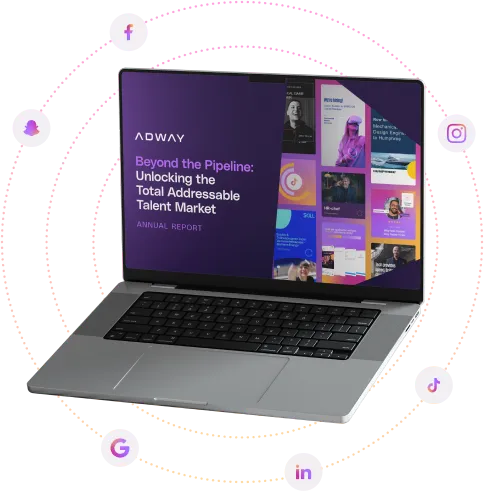 The Social Recruiting Report on a laptop