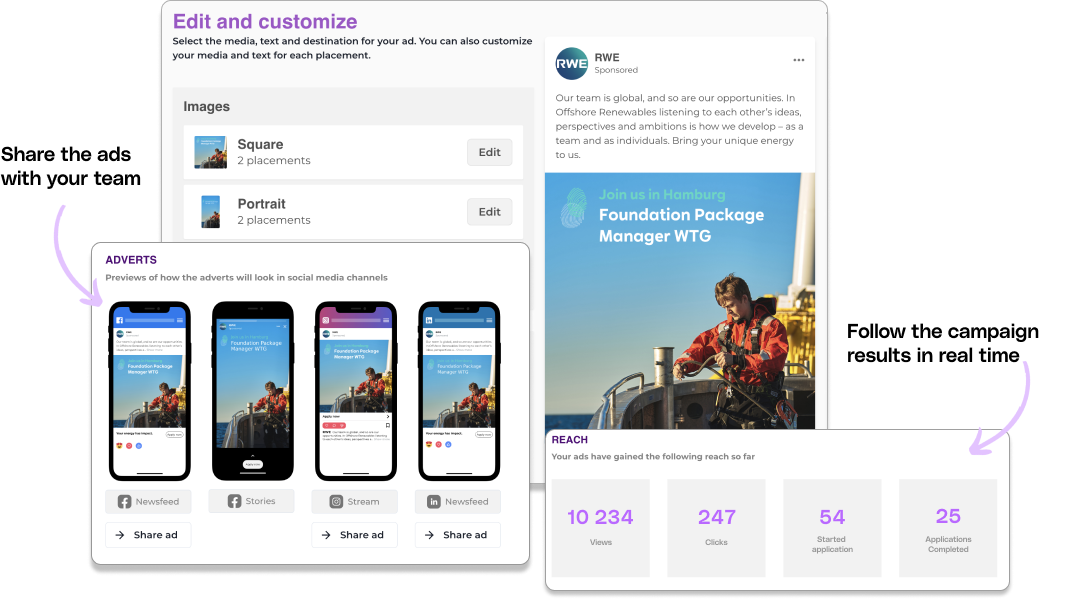 Recruiter pages