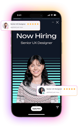 Job ad is shown
for the first time