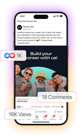Job ad is followed with an employer branding ad