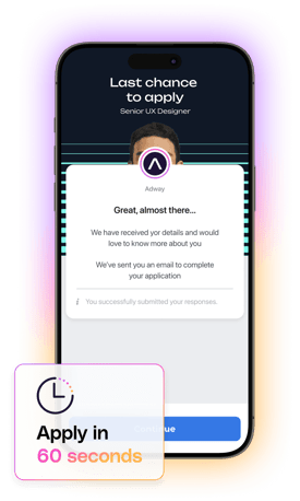 Talent applies in under 60 seconds with Social Apply